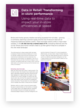 Data in retail: Transforming in-store performance